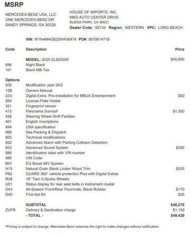 Certified 2025 Mercedes-Benz GLB 250 image 4