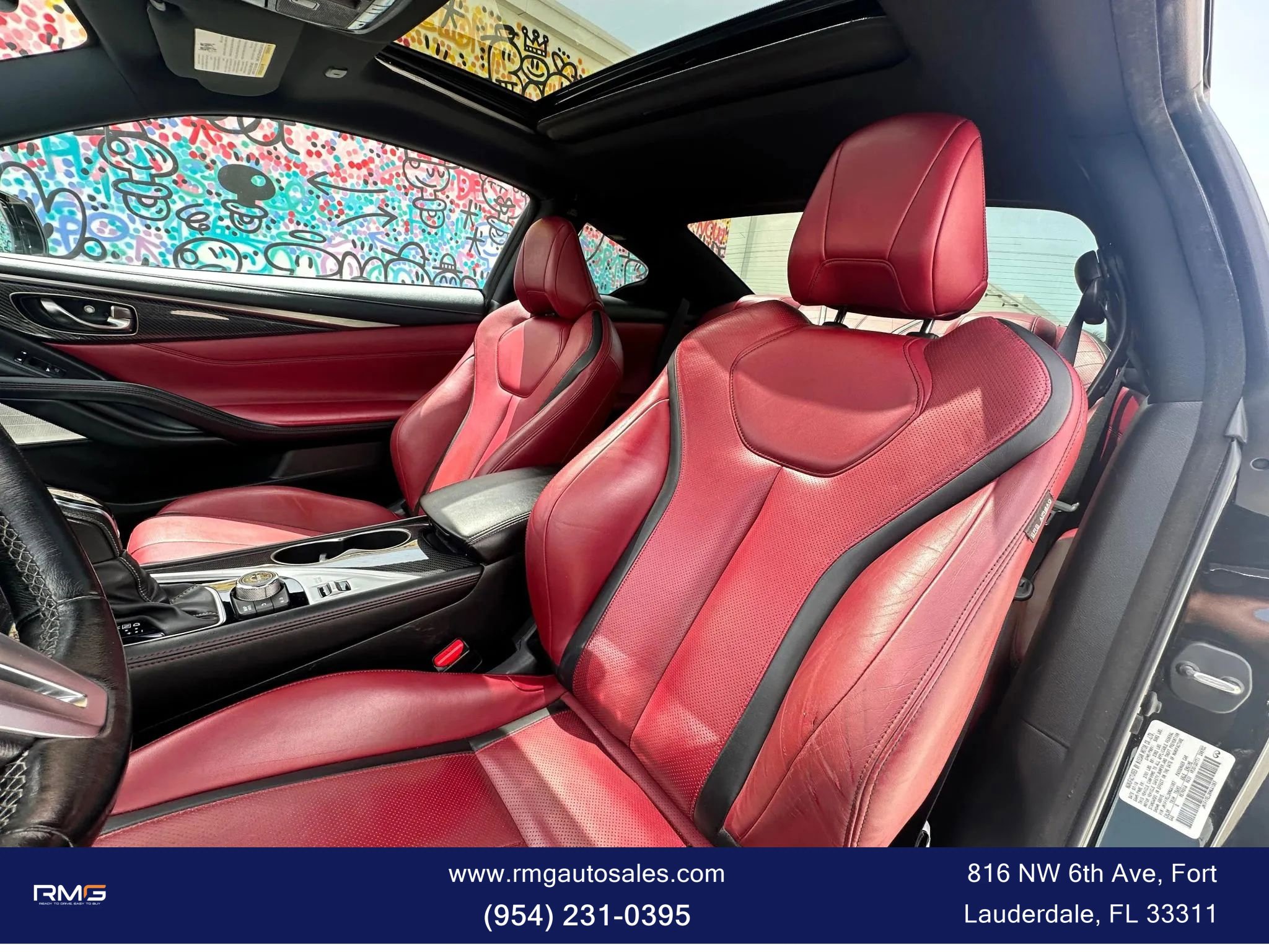 Used 2019 INFINITI Q60 Red Sport 400 w/ Cargo Package AWD/4WD image 14