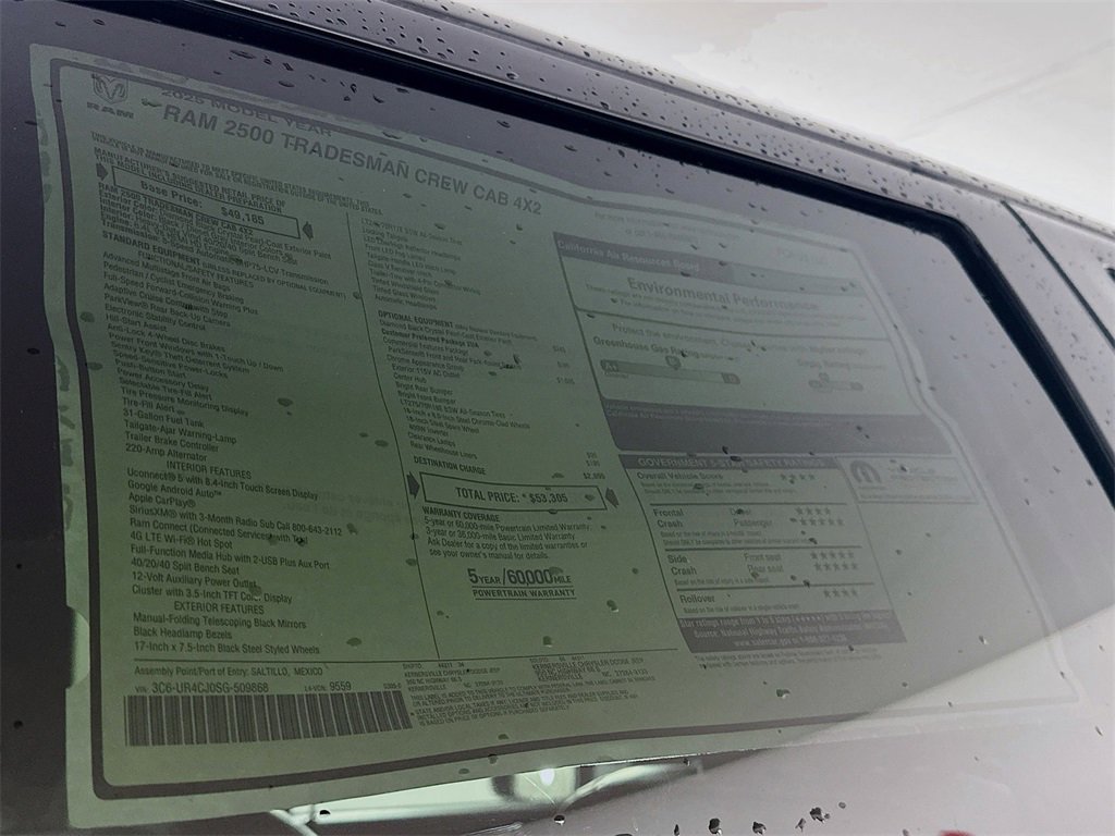 New 2025 RAM 2500 Tradesman w/ Chrome Appearance Group image 17