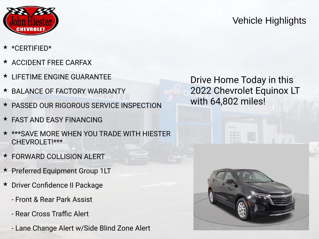 Certified 2022 Chevrolet Equinox LT FWD image 6
