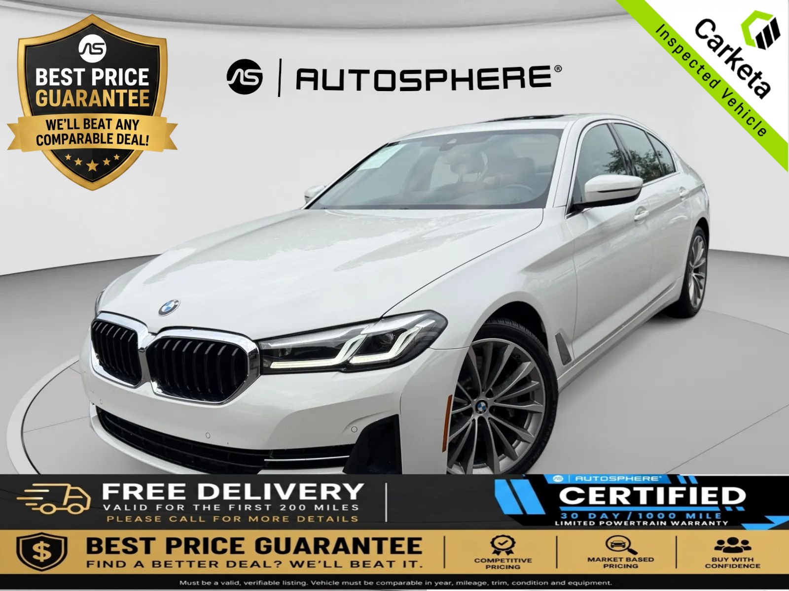 Used 2021 BMW 530i w/ Convenience Package RWD image 1