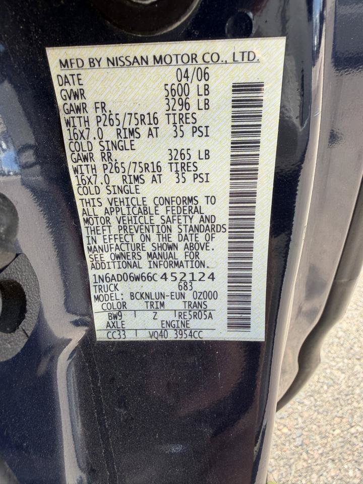 Used 2006 Nissan Frontier NISMO AWD/4WD image 14