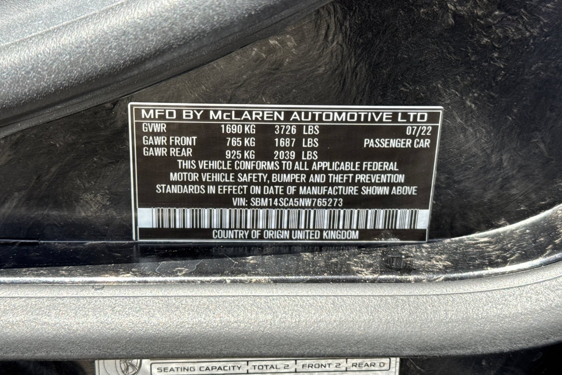 Used 2022 McLaren 765LT RWD image 47