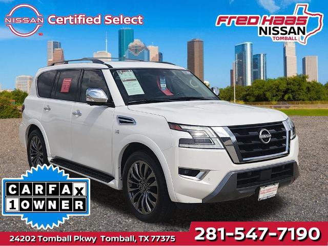 Certified 2021 Nissan Armada Platinum w/ Captain's Chairs Package