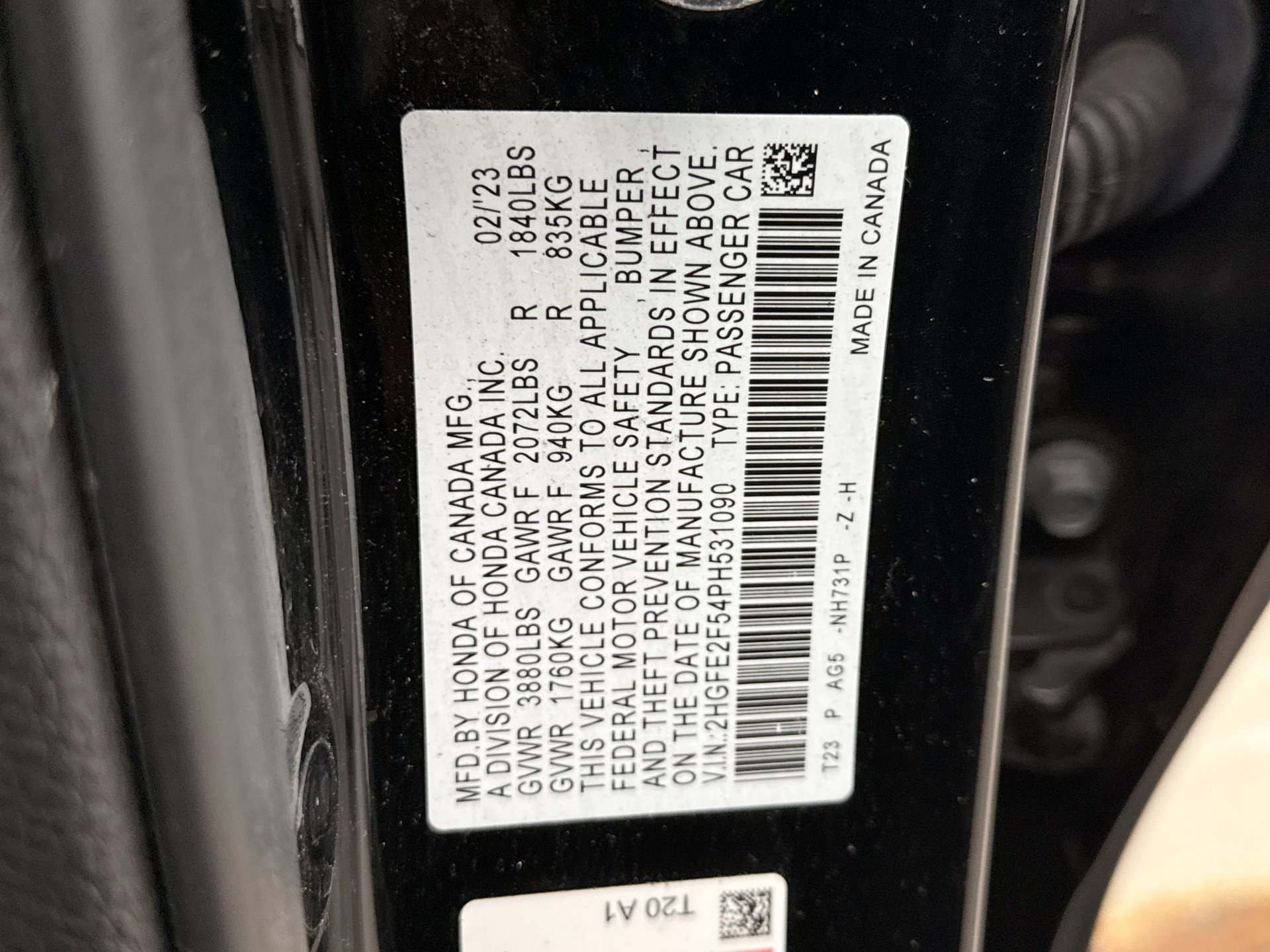 Used 2023 Honda Civic Sport image 11