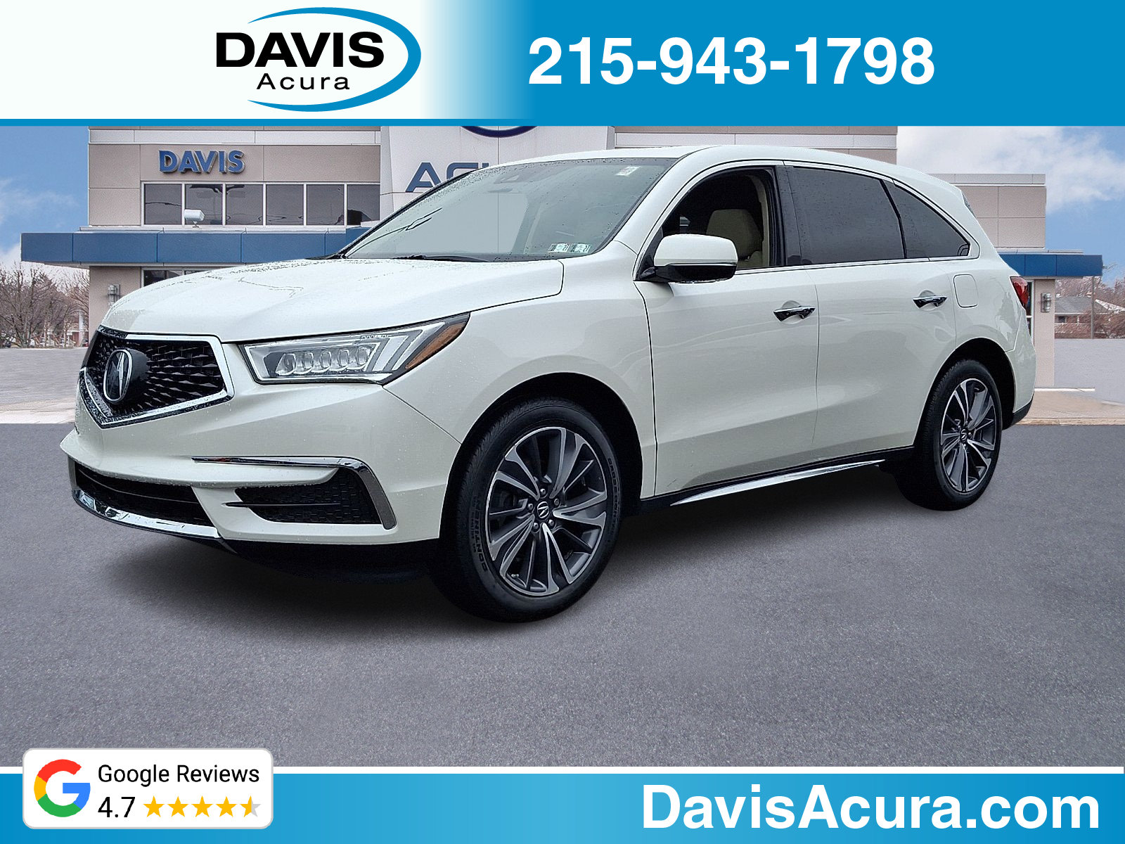 Certified 2019 Acura MDX w/ Technology Package AWD/4WD image 1