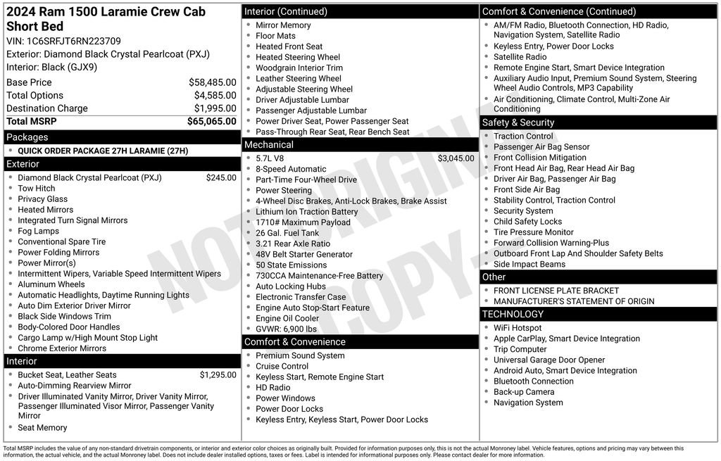 Used 2024 RAM 1500 Laramie image 41