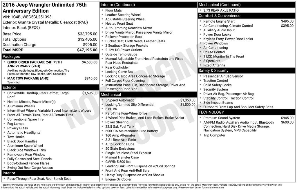 Used 2016 Jeep Wrangler Unlimited Sahara image 29