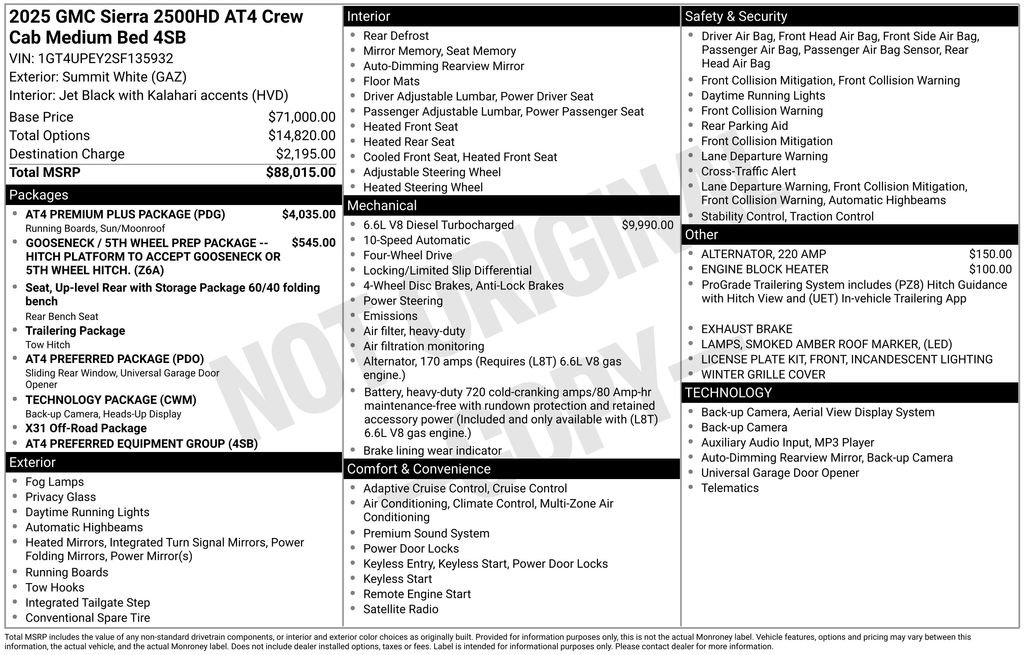 Certified 2025 GMC Sierra 2500 AT4 w/ AT4 Premium Plus Package AWD/4WD image 10