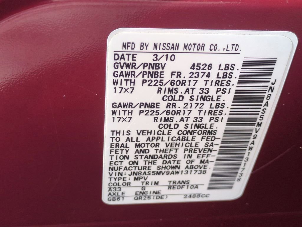 Used 2010 Nissan Rogue SL w/ Moonroof Pkg image 28