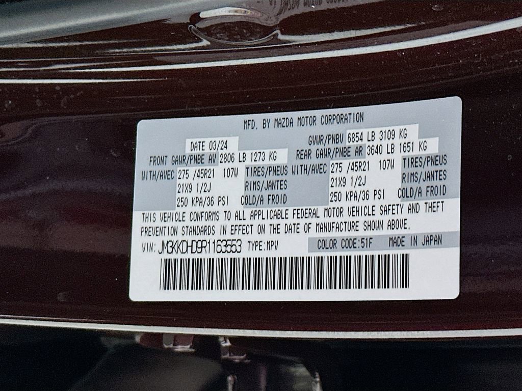 Used 2024 MAZDA CX-90 3.3 Turbo w/ Premium Package image 27