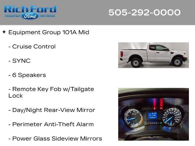 Certified 2020 Ford Ranger XL w/ Equipment Group 101A Mid image 11
