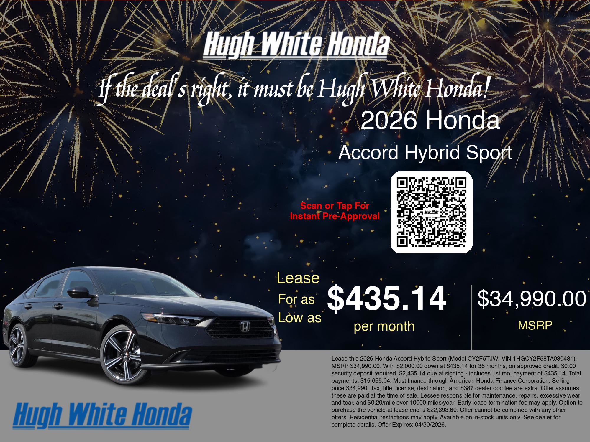 New 2026 Honda Accord Sport image 3