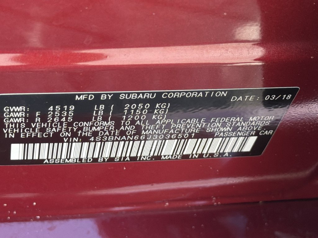 Used 2018 Subaru Legacy 2.5i Limited AWD/4WD image 30
