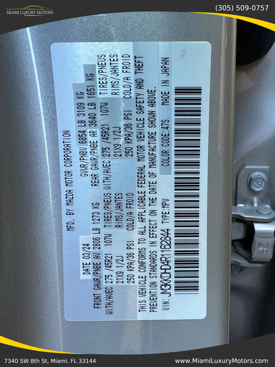 Used 2024 MAZDA CX-90 3.3 Turbo w/ Premium Package image 28