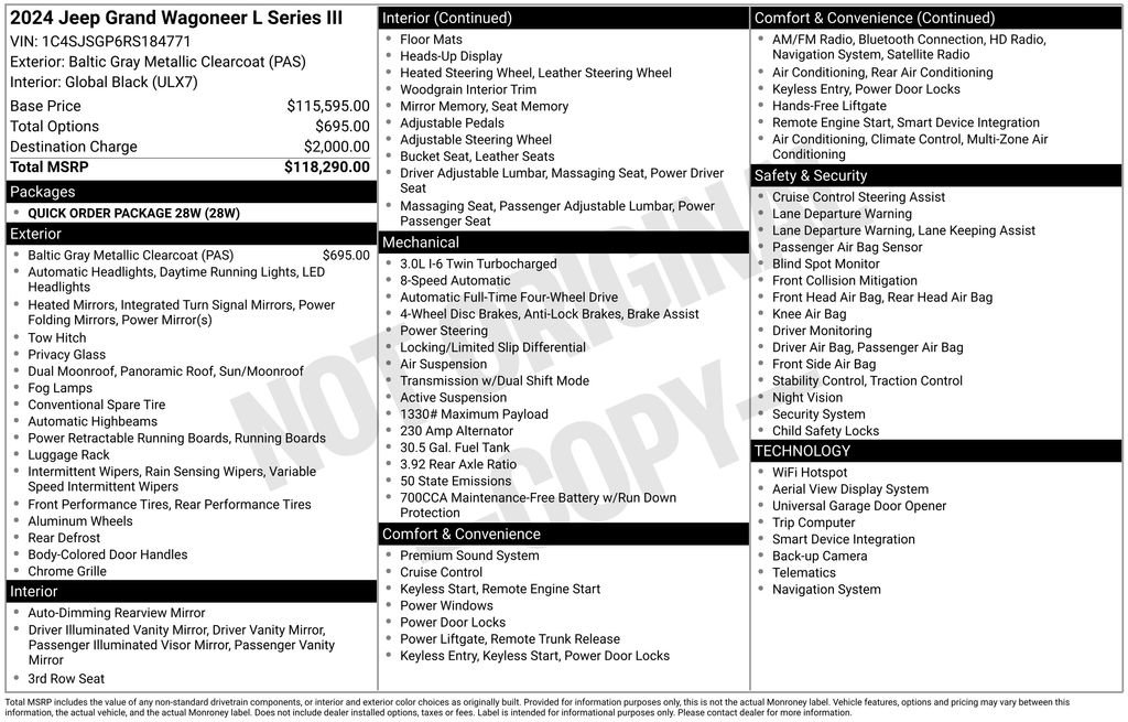 Used 2024 Jeep Grand Wagoneer L Series III image 19