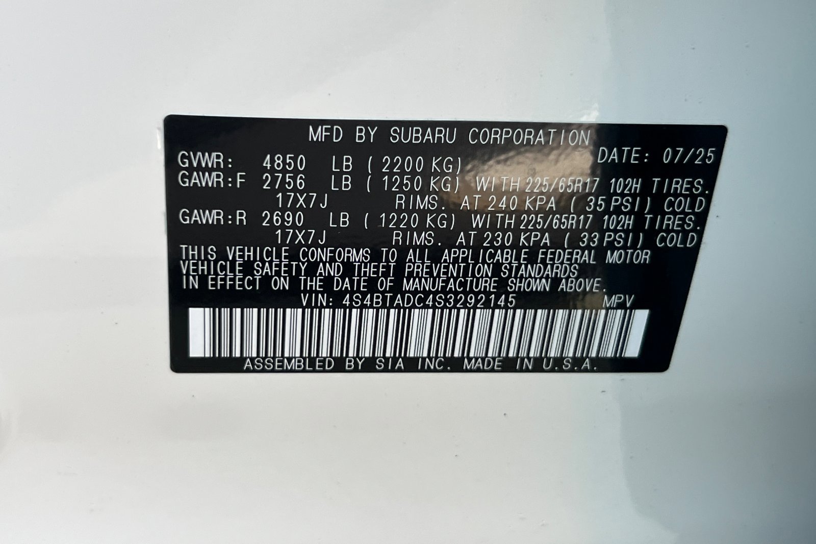 New 2025 Subaru Outback Premium image 27