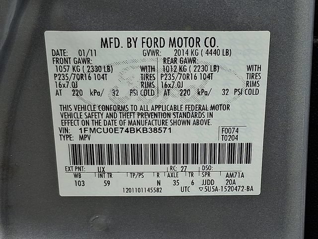 Used 2011 Ford Escape Limited w/ 302A Rapid Spec Order Code FWD image 27