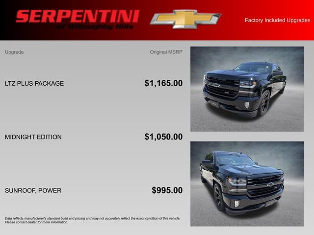 Used 2016 Chevrolet Silverado 1500 LTZ Z71 w/ LTZ Plus Package AWD/4WD image 4