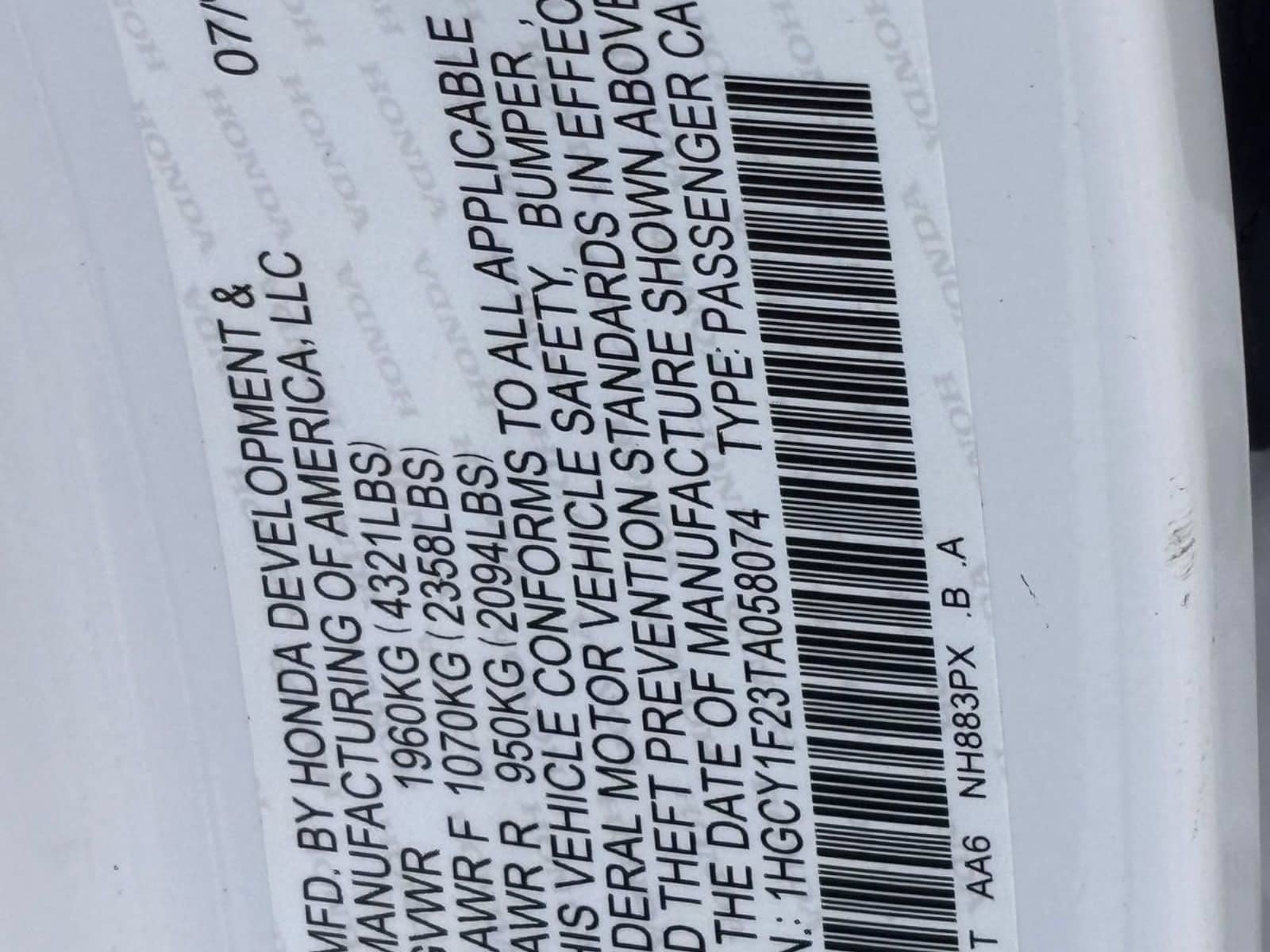 New 2026 Honda Accord LX image 23