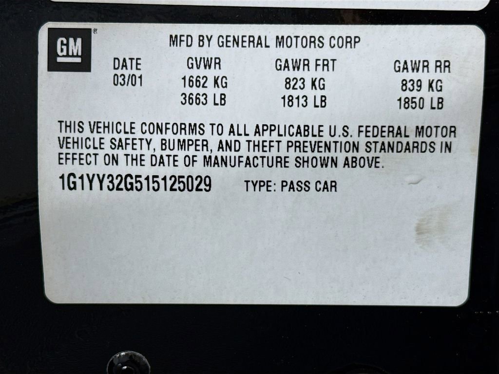 Used 2001 Chevrolet Corvette Convertible w/ Preferred Equipment Group2 image 27