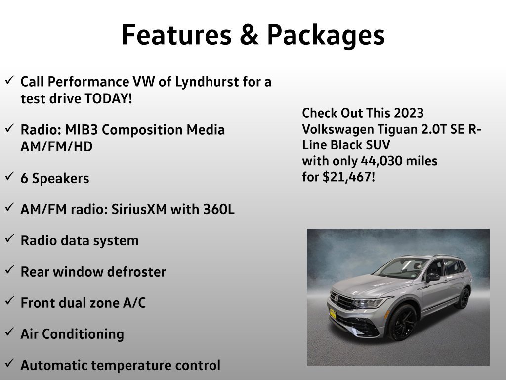 Used 2023 Volkswagen Tiguan SE R-Line AWD/4WD image 4