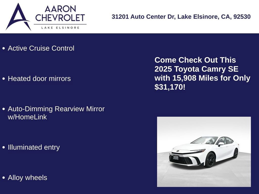 Used 2025 Toyota Camry SE w/ Convenience Package image 10