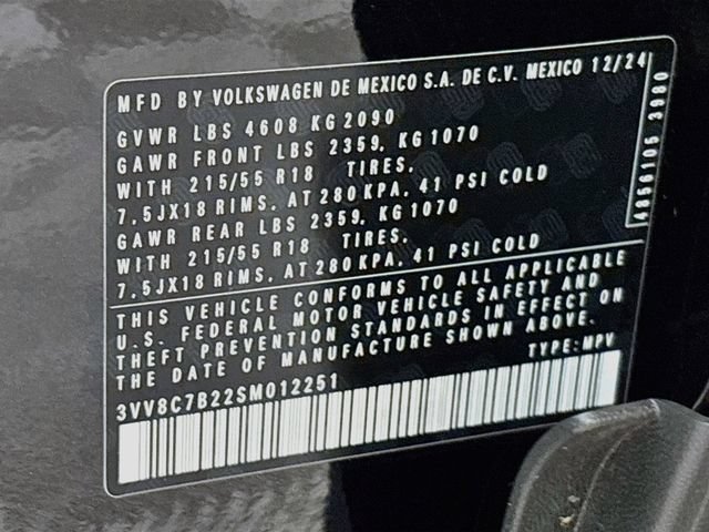 Certified 2025 Volkswagen Taos S AWD/4WD image 33