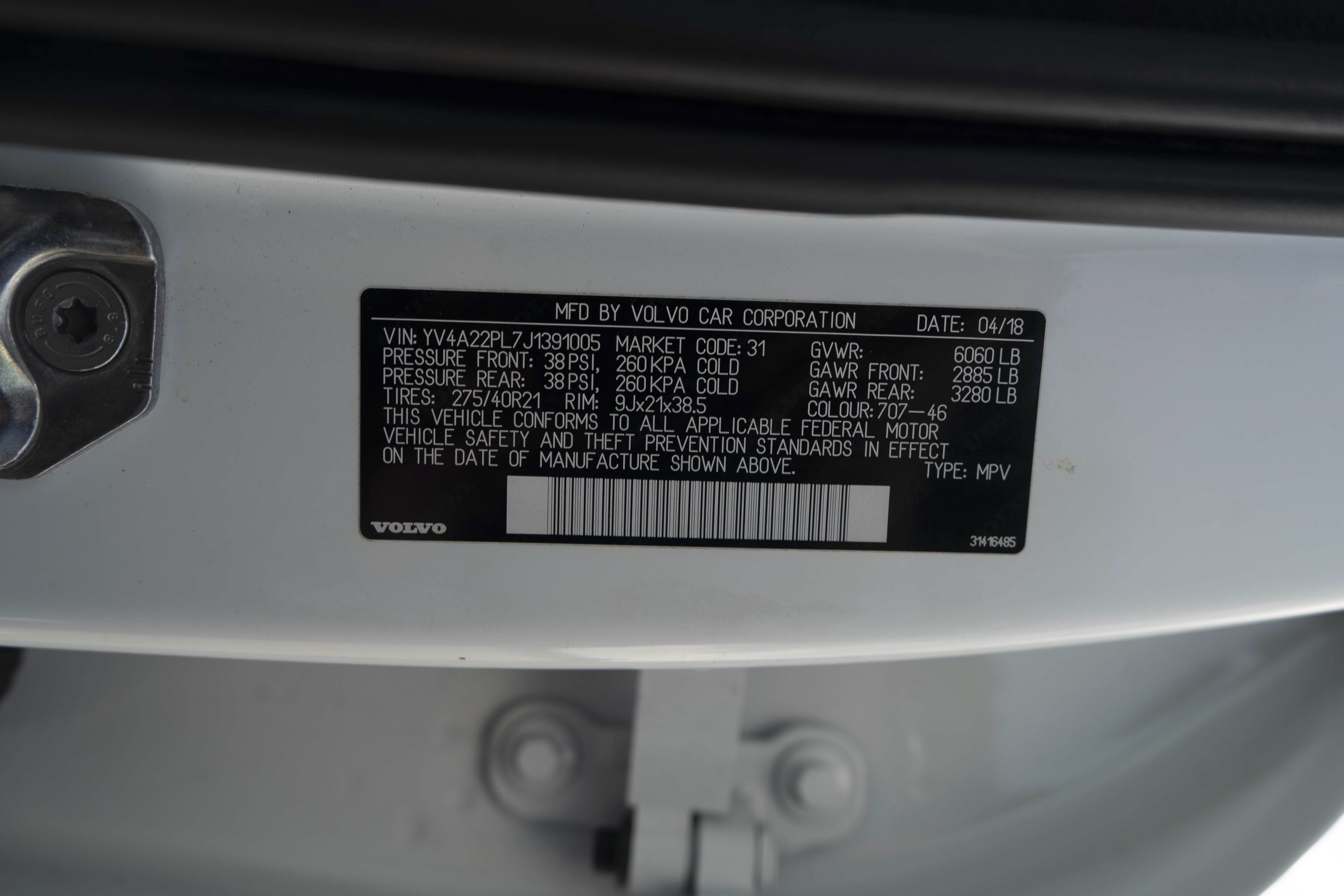 Used 2018 Volvo XC90 T6 Inscription w/ Luxury Package AWD/4WD image 46