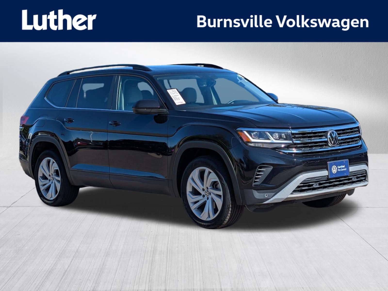 Certified 2021 Volkswagen Atlas SE w/ Panoramic Sunroof Package AWD/4WD image 1