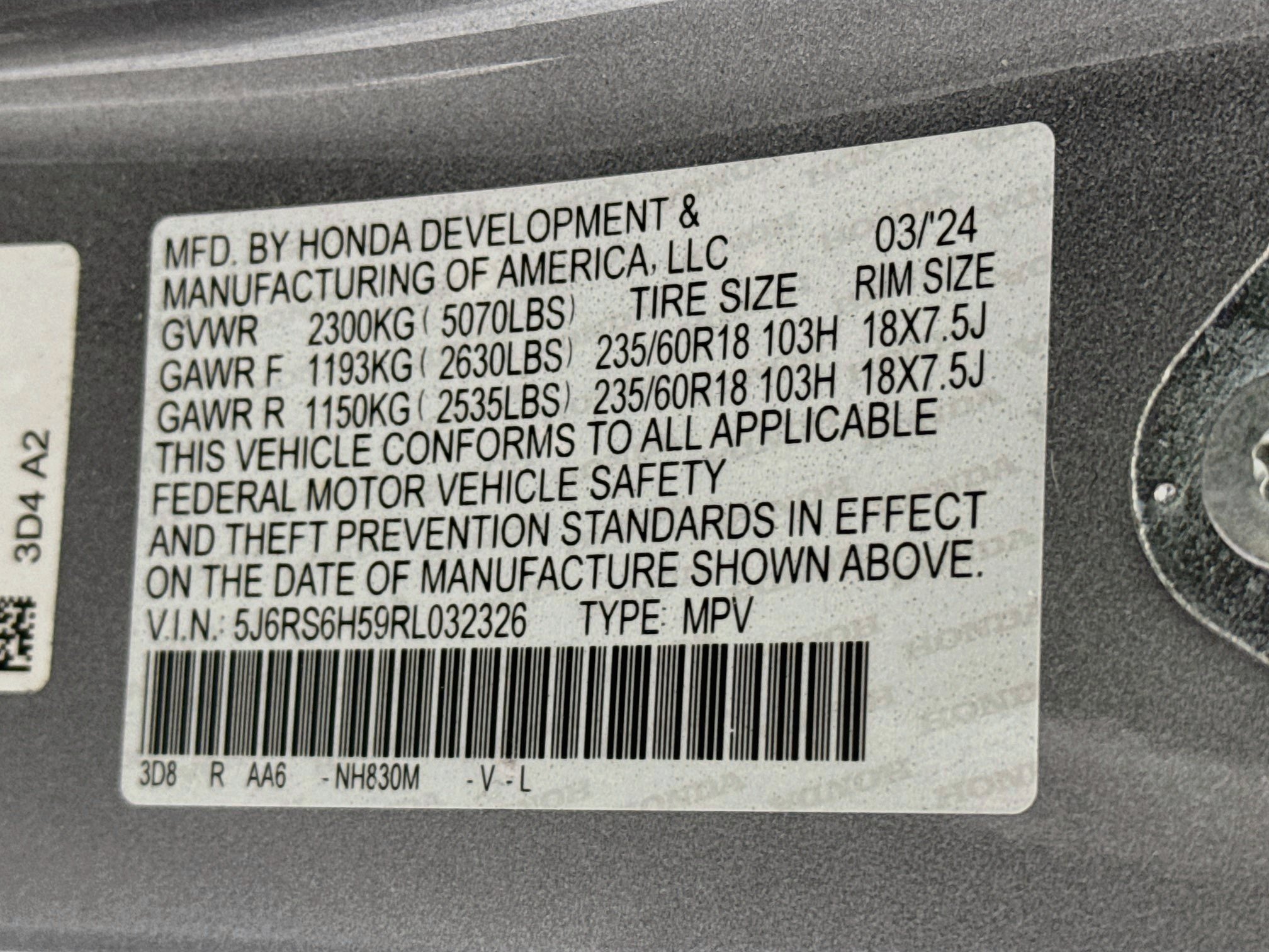 Certified 2024 Honda CR-V Sport image 31
