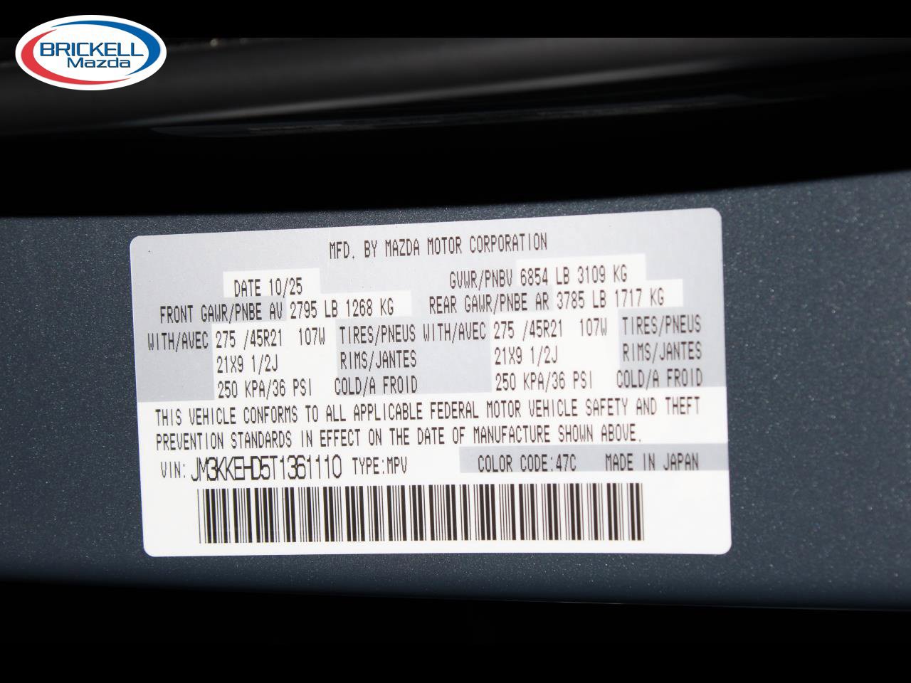 Certified 2026 MAZDA CX-90 3.3 Turbo w/ Premium Plus Pkg AWD/4WD image 45