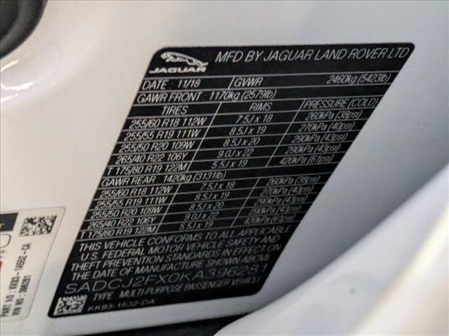 Used 2019 Jaguar F-PACE Premium image 27