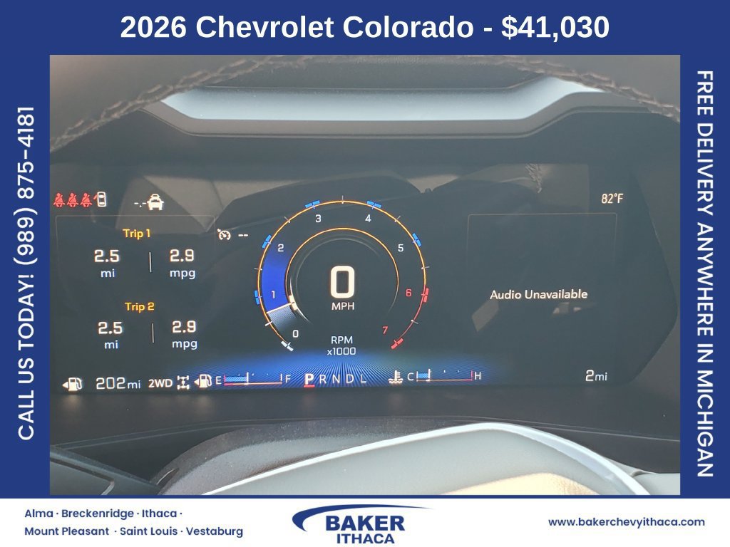 New 2026 Chevrolet Colorado W/T w/ WT Custom Package AWD/4WD image 12