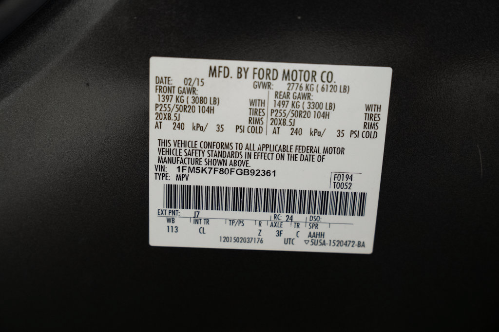 Used 2015 Ford Explorer Limited w/ Equipment Group 302A FWD image 39