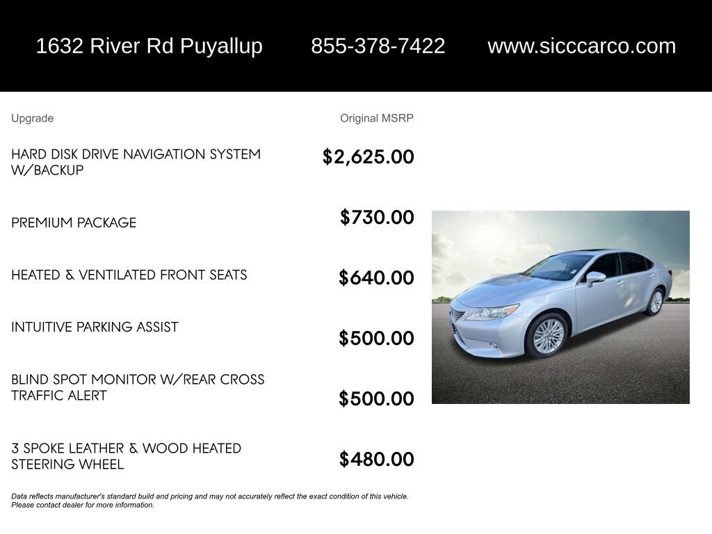 Used 2014 Lexus ES 350 w/ Premium Package FWD image 5