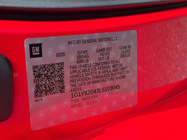 Certified 2020 Chevrolet Corvette Stingray Premium Cpe w/ 3LT Preferred Equipment Group RWD image 24