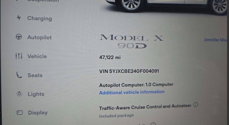 Used 2016 Tesla Model X 90D AWD/4WD image 8