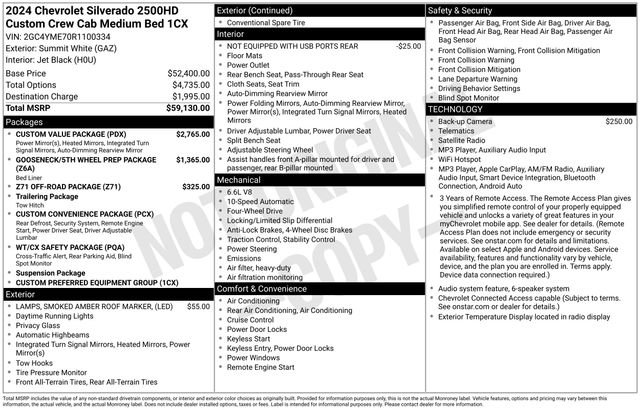 Used 2024 Chevrolet Silverado 2500 Custom w/ Custom Value Package AWD/4WD image 13