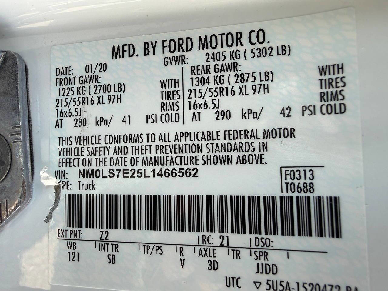 Used 2020 Ford Transit Connect XL FWD image 44