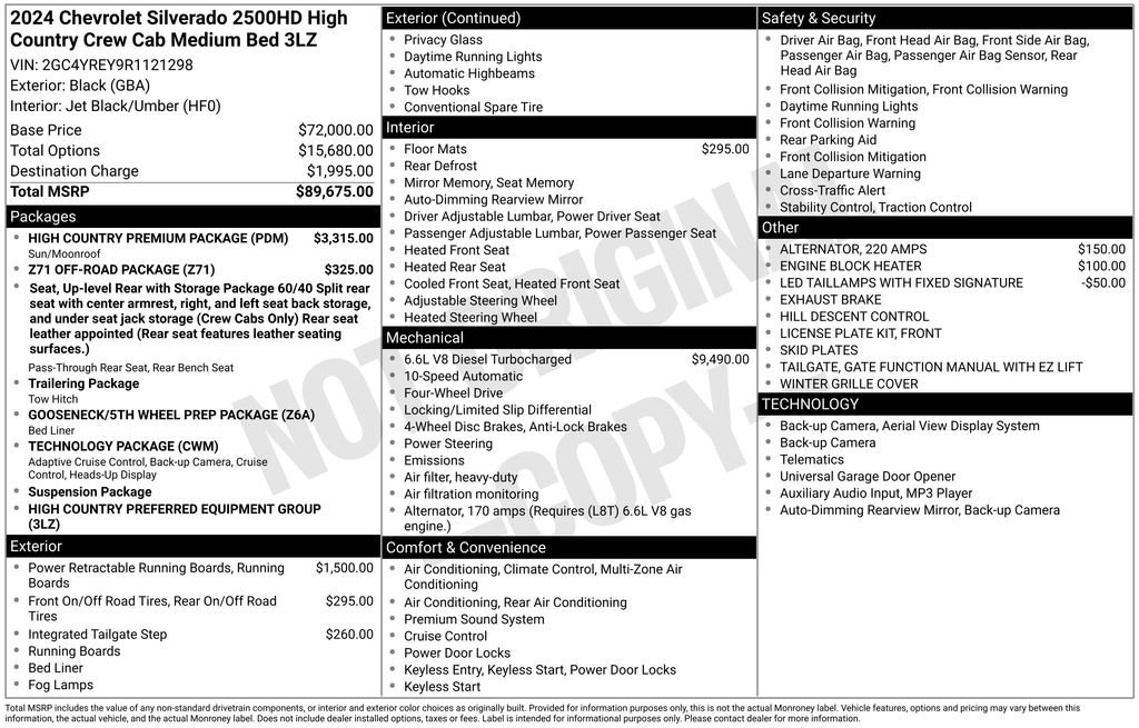 Used 2024 Chevrolet Silverado 2500 High Country w/ High Country Premium Package AWD/4WD image 58