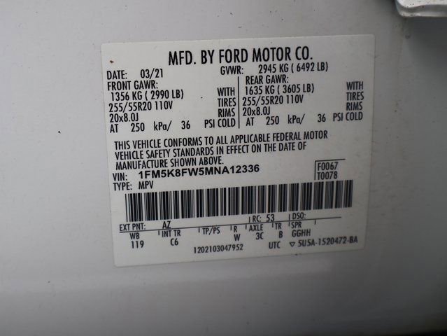 Used 2021 Ford Explorer Limited w/ Hybrid Equipment Group 310A AWD/4WD image 46