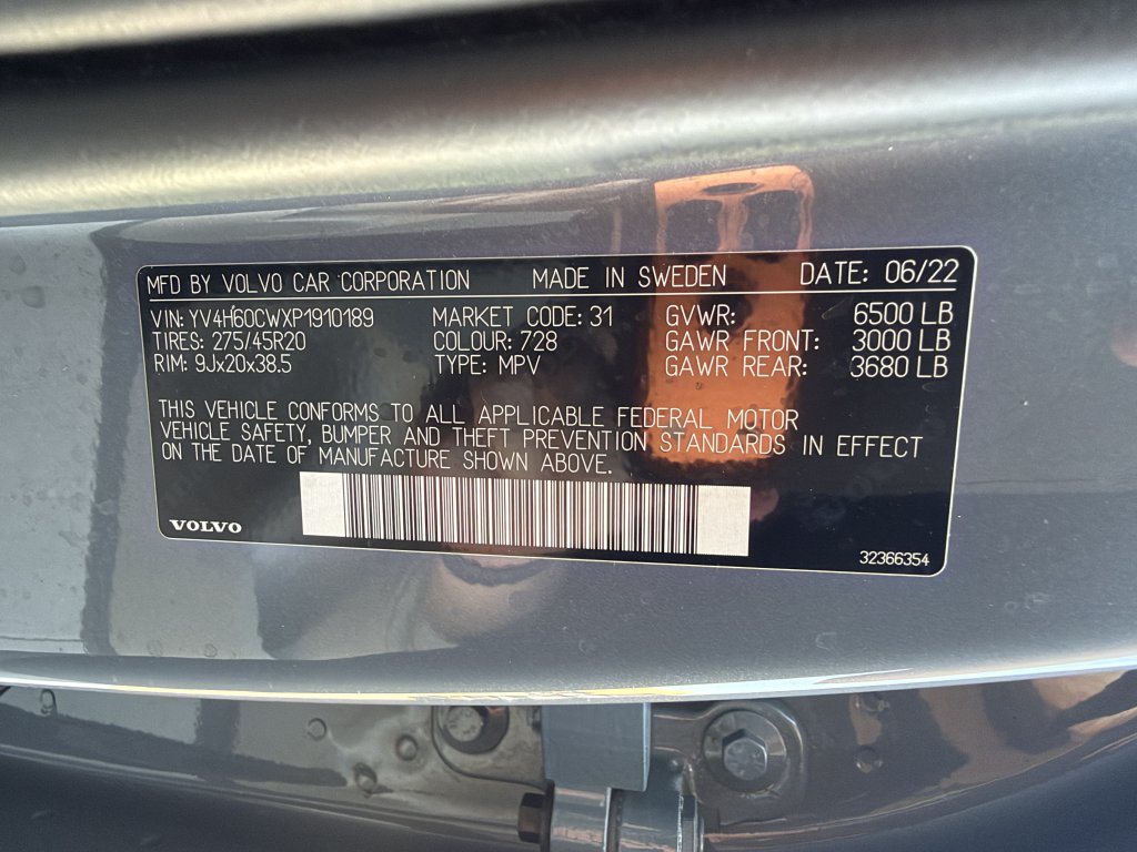 Used 2023 Volvo XC90 T8 Plus w/ Protection Package Premier AWD/4WD image 47