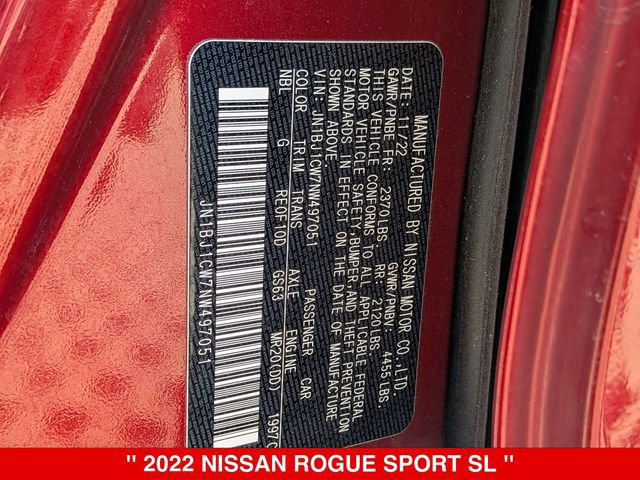 Certified 2022 Nissan Rogue Sport SL w/ Premium Package AWD/4WD image 43