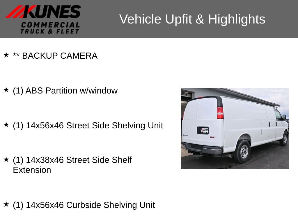 New 2026 GMC Savana 2500 Extended w/ Enhanced Convenience Package RWD image 3