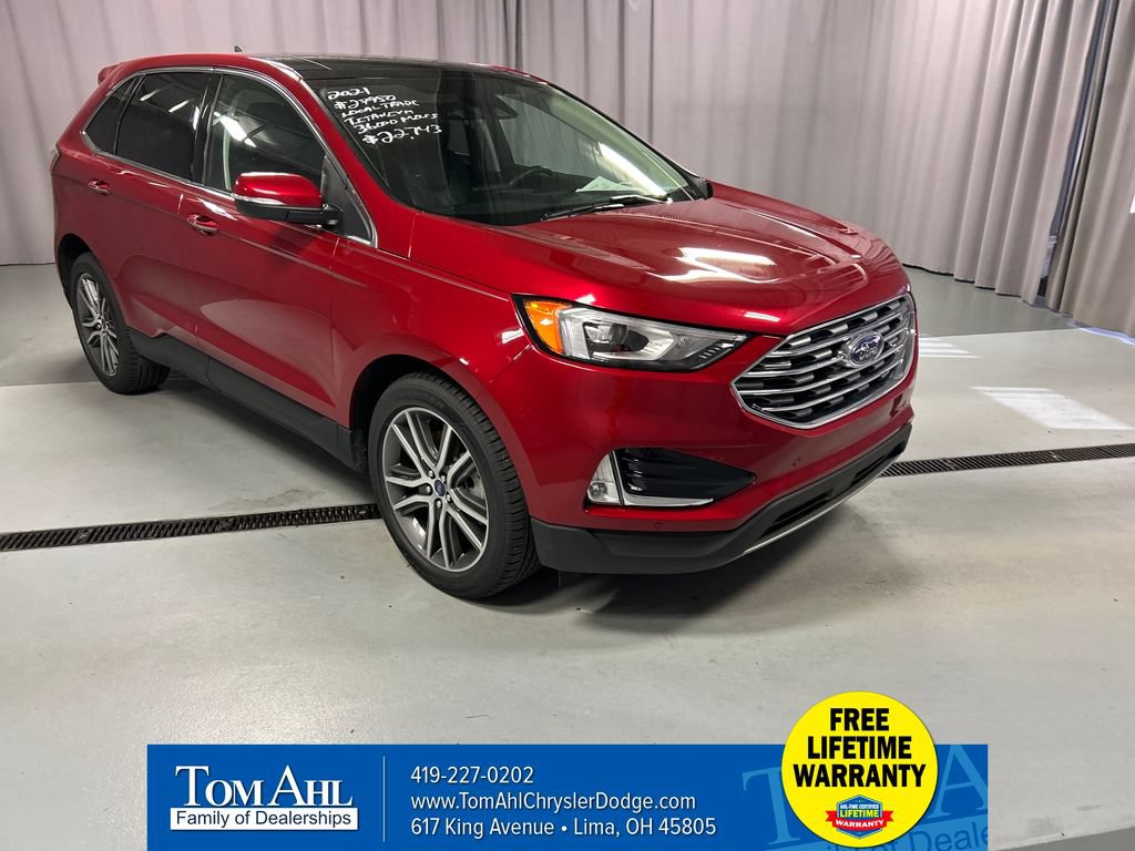 Used 2021 Ford Edge Titanium w/ Class II Trailer Tow Package