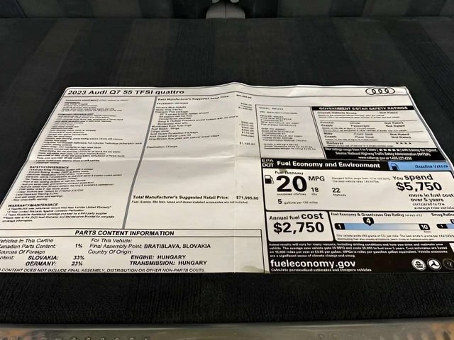 Used 2023 Audi Q7 3.0T Premium Plus w/ Premium Plus Package AWD/4WD image 99