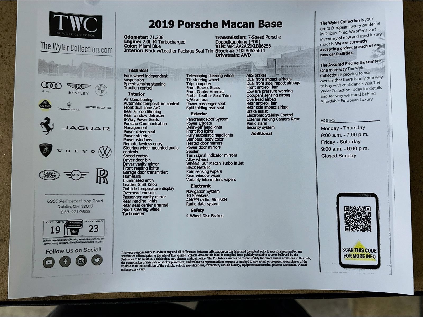 Used 2019 Porsche Macan AWD/4WD image 48