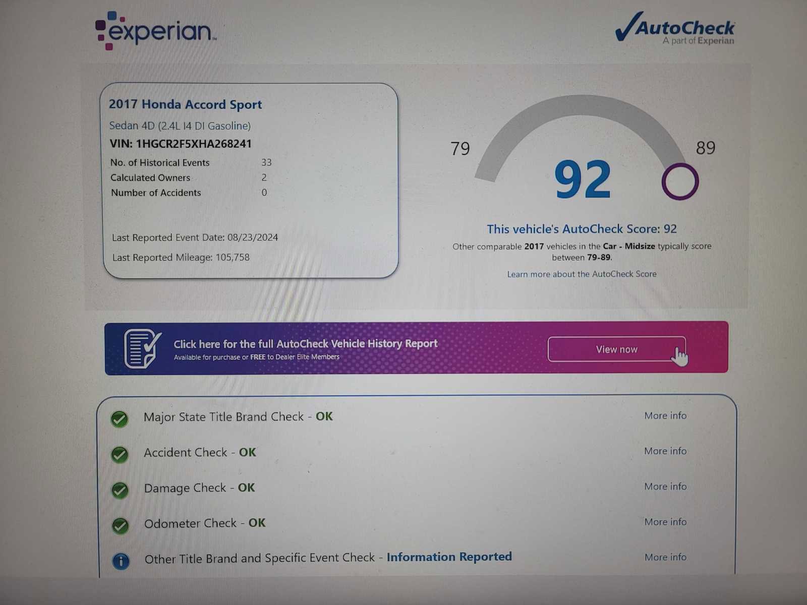 Used 2017 Honda Accord Sport image 24