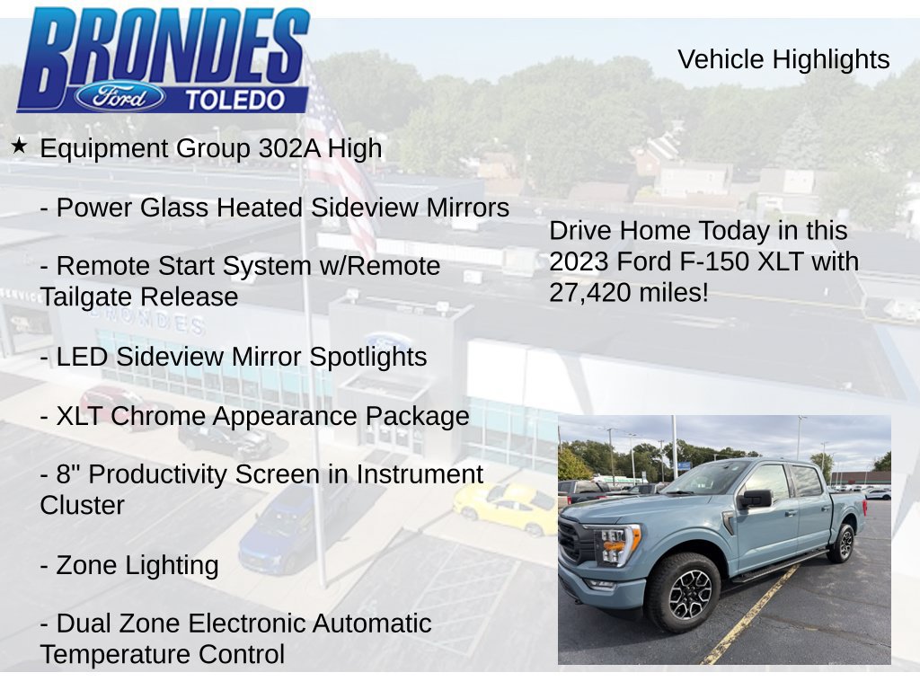 Used 2023 Ford F150 XLT w/ Equipment Group 302A High AWD/4WD image 12